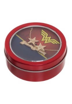 Wonder Woman Necklace & Earrings Gift Tin
