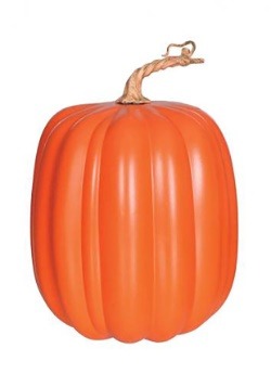 10" Orange Tall Pumpkin