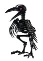 7" Black Crystal Eyes Crow Skeleton
