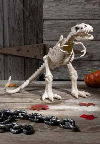 16" T-Rex Skeleton Halloween Decoration