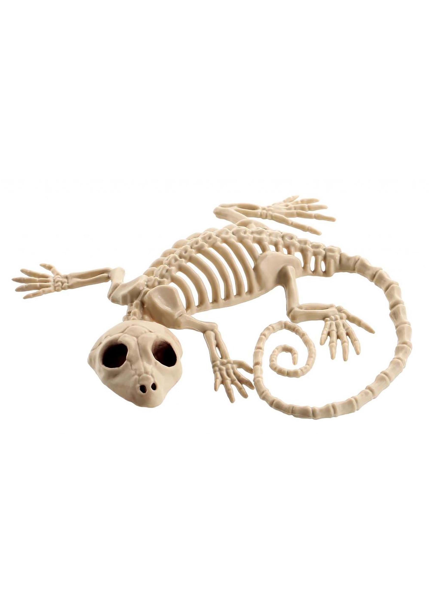 7" Gecko Skeleton Halloween Prop