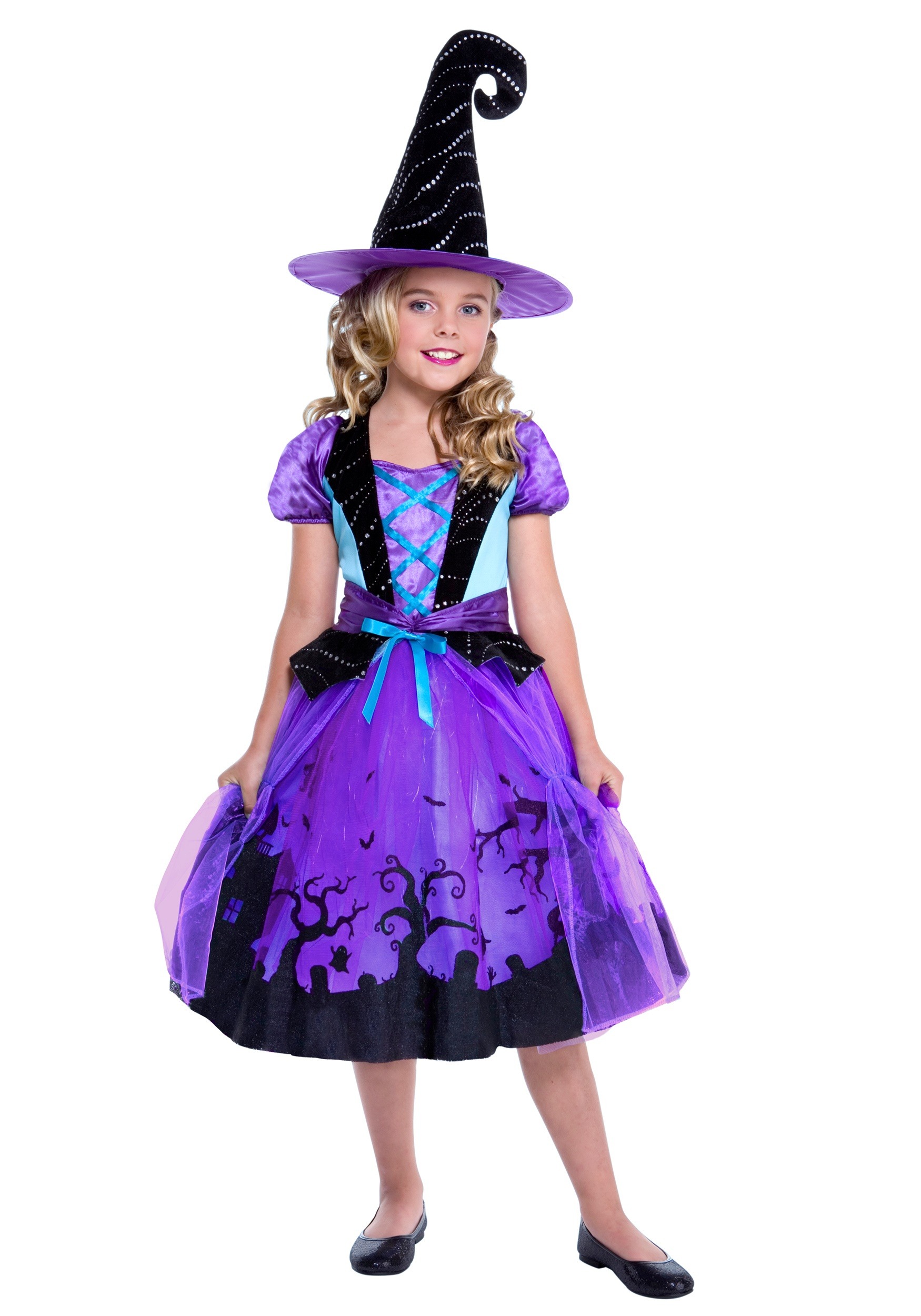 Cauldron Cutie Girl's Costume | Girl's Witch Costumes