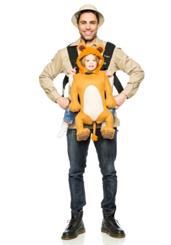 Adult Safari Guide and Lion Carrier Costume