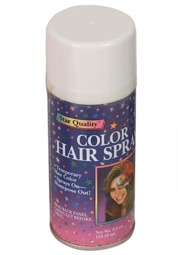 White Hair Spray