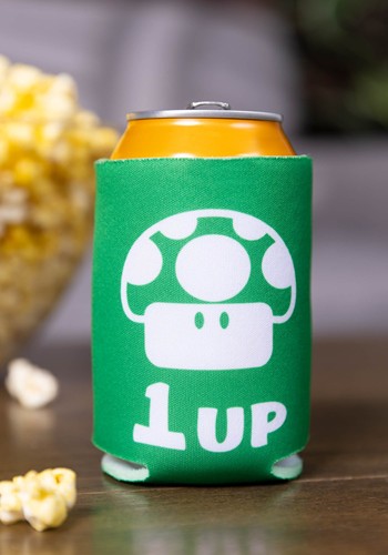 1 Up Green Super Mario Bros. Can Cooler | Super Mario Bros. Accessories