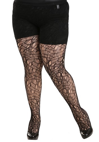 Ripped Tights Black Red Fishnet Tights Distressed Tights Torn