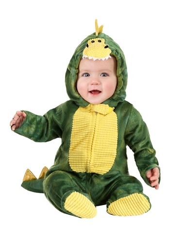 Infant Sleepy Green Dino Costume New