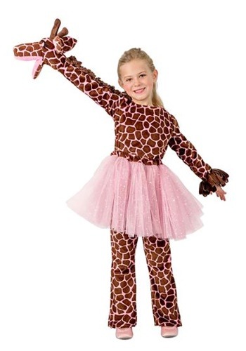 Girls Puppet Giraffe Costume