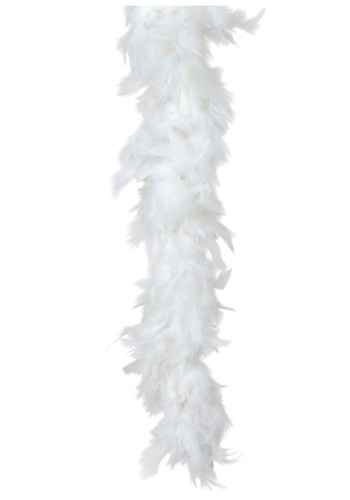 White 80 Gram Feather Boa for Women