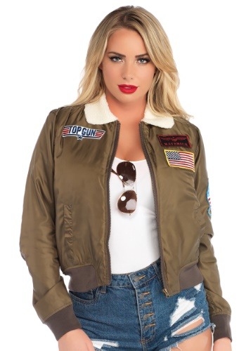 Top Gun Bomber Jacket Men's Fancy Dress Costume