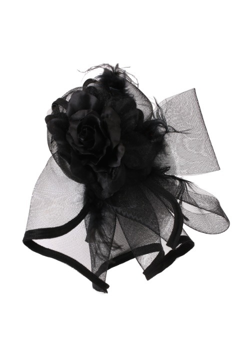 Black Fascinator Headband for Adults