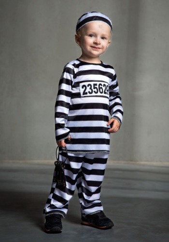 Toddler Prisoner Costume | Jailbird Costume for Kids