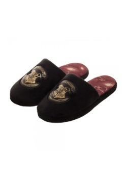 Adult Hogwarts Crest Black Slipper Slides