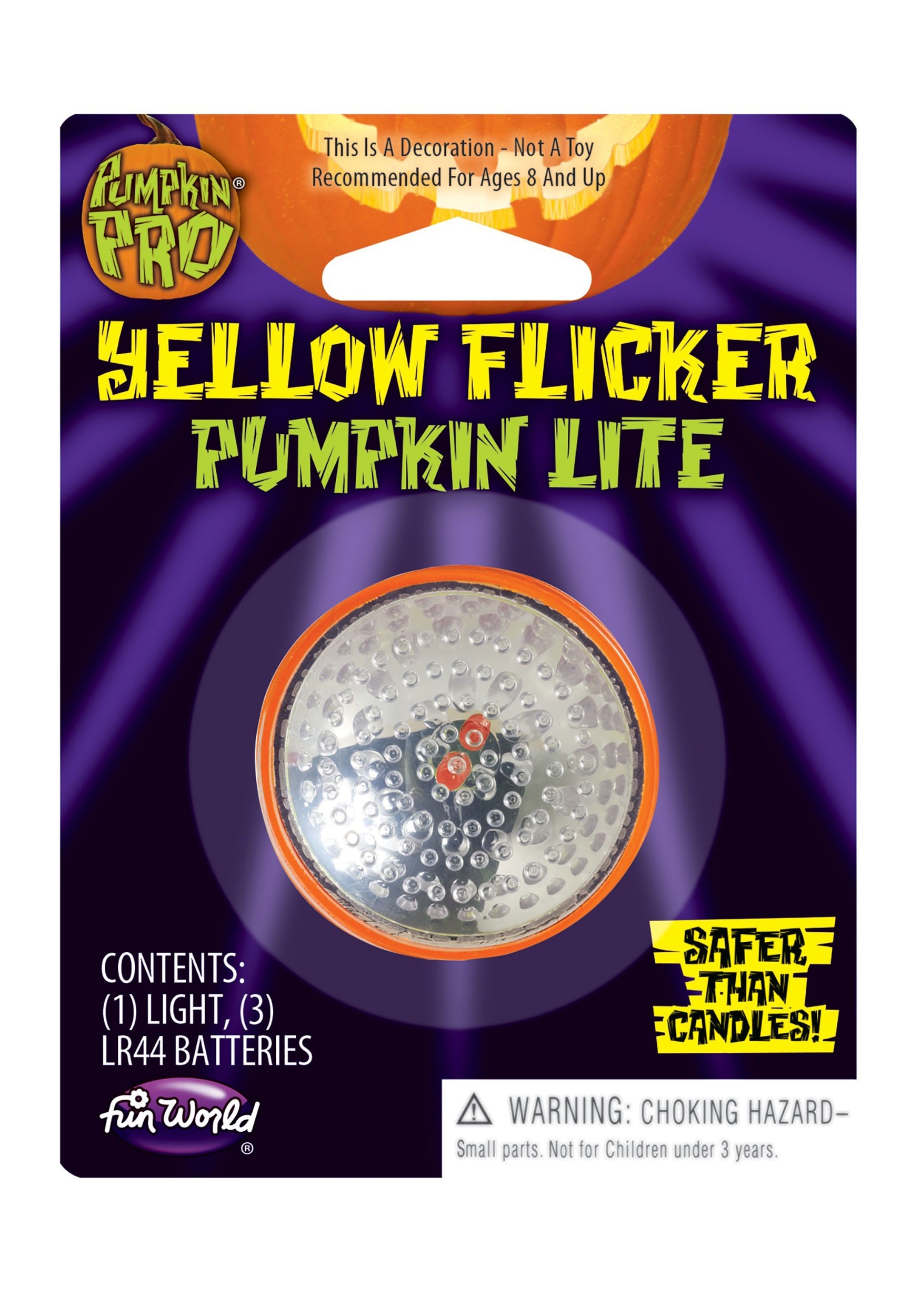 Yellow Flicker Pumpkin Lite Prop