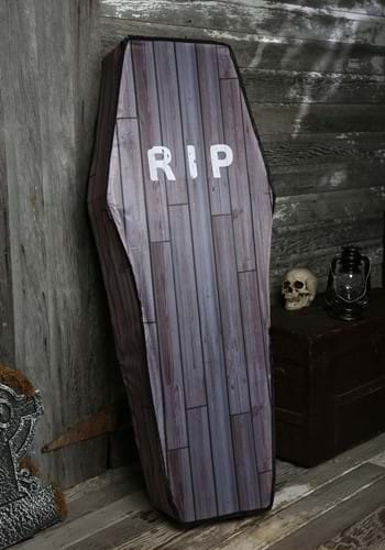 5 Foot Collapsible Coffin Wood Grain