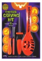 Colossal Pumpkin 10 Piece Carving Kit | Halloween Accessories and Party ...