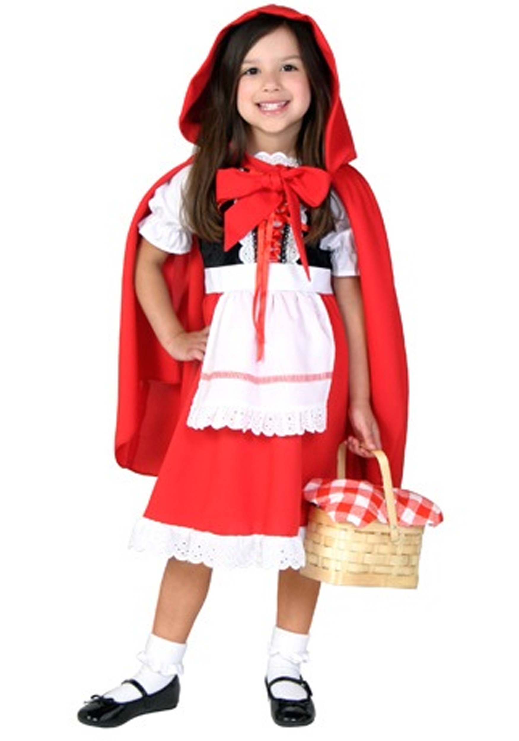 Decorative custom wine Toddler Little Red Riding Hood Costume