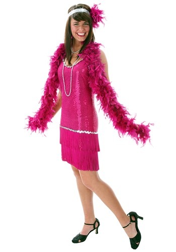 Fuchsia Flapper Dress Costume Update Main