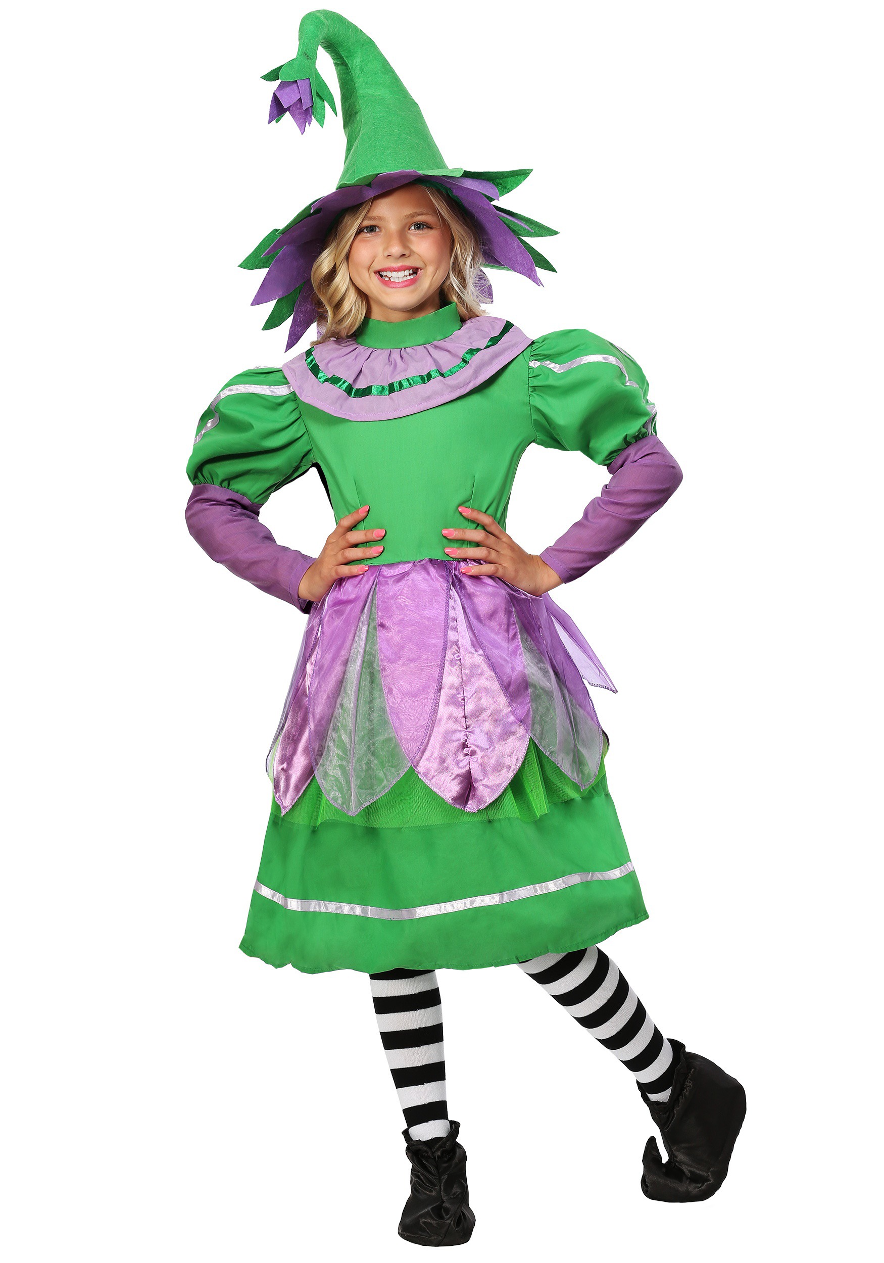 Disfraz de niña munchkin para niños Multicolor