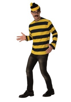 Wheres Waldo Mens Adult Book Character Halloween Costume 