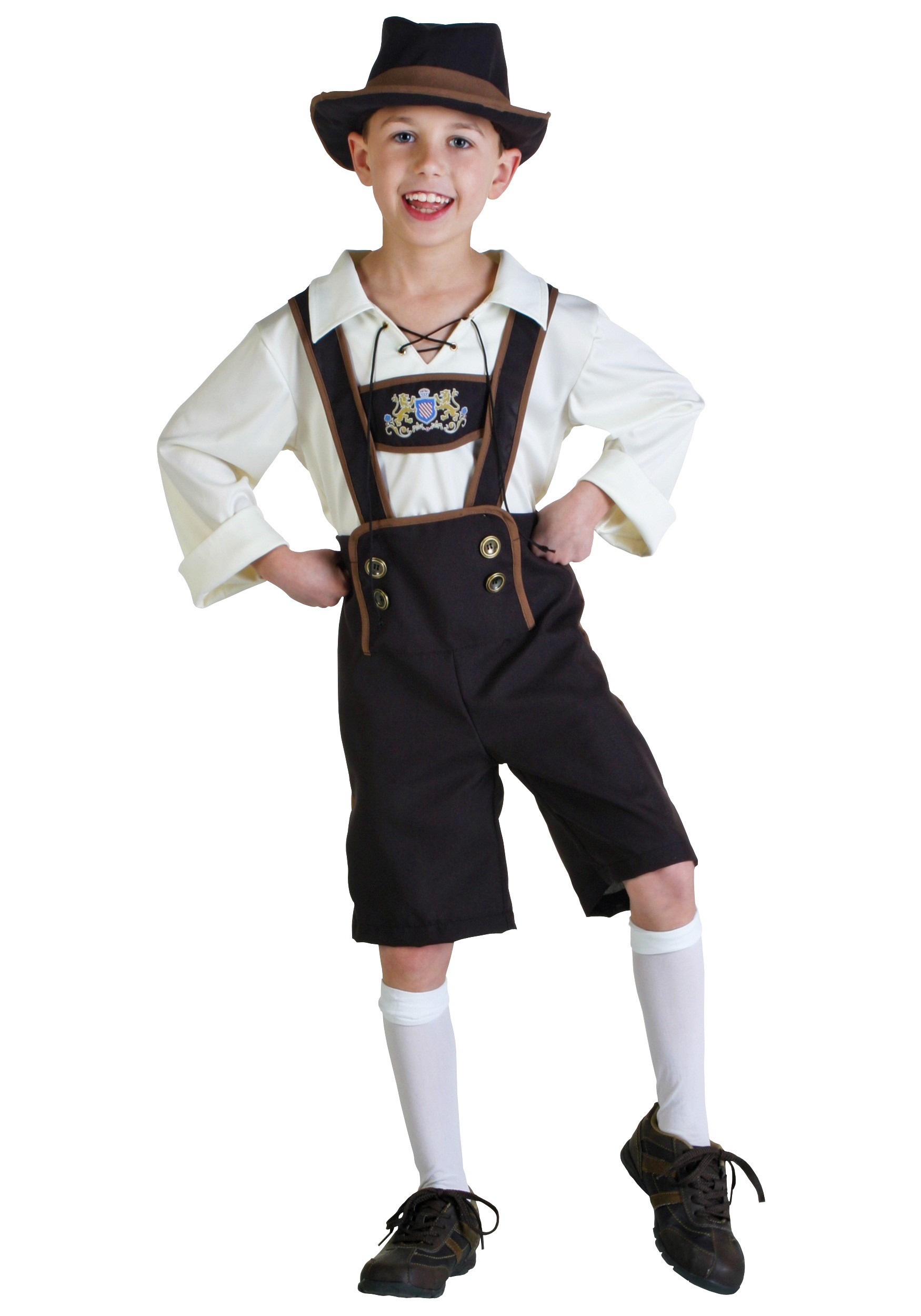 Disfraz de niños lederhosen alemanes Multicolor