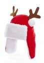 7" Plush Red Kids Christmas Hat w/ Antlers