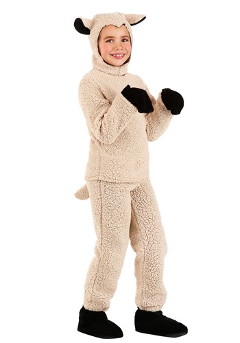 Woolly Sheep Costume for Kids Alt 1