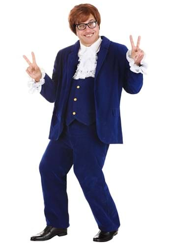 Austin Powers 60s Fancy Dress Costume Kit Inc Brown Wig and Black Glasses