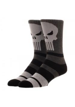 Marvel Punisher Marled Varsity Crew Socks