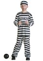 Child Striped Prisoner Costume Alt 1