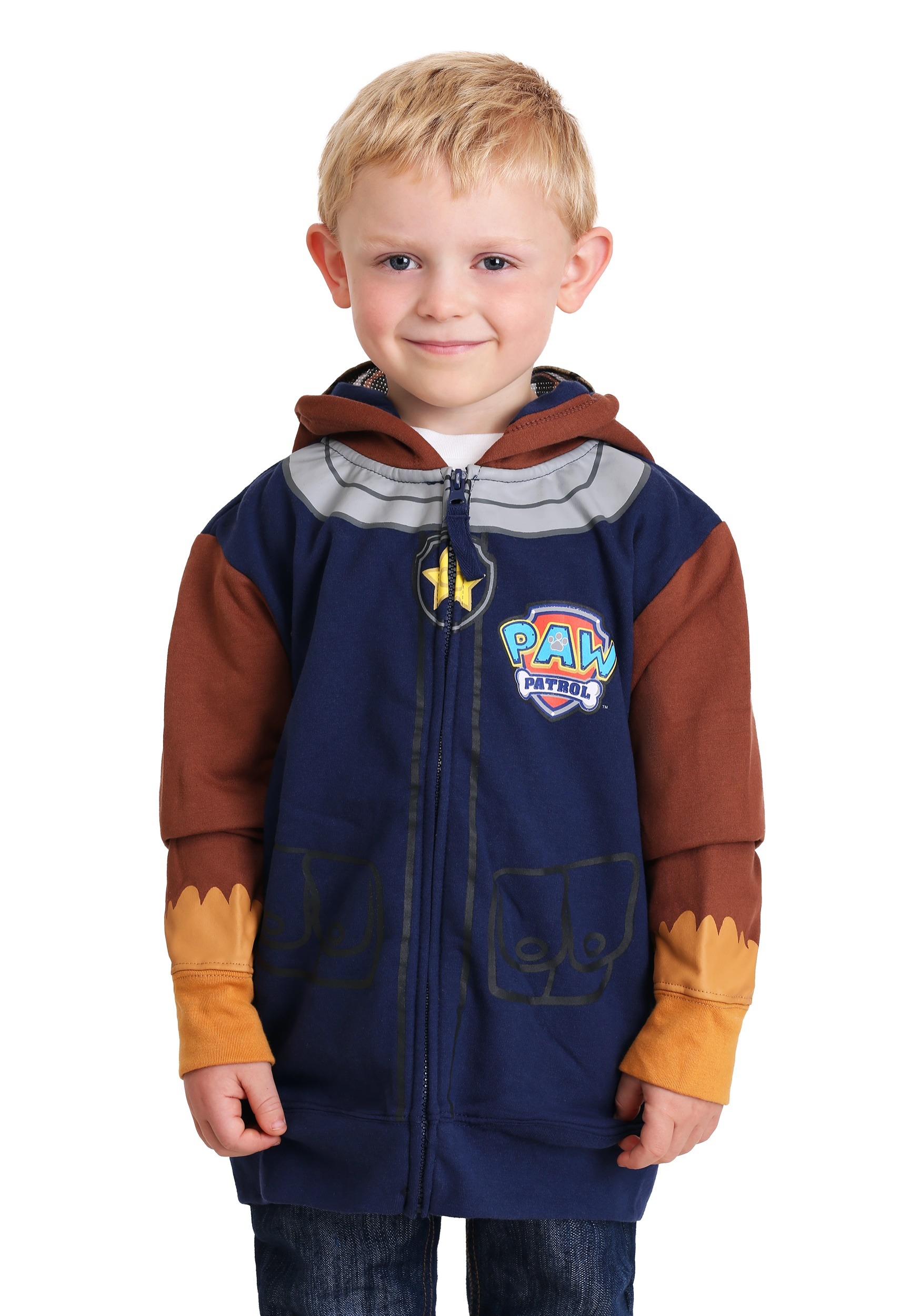 Paw Patrol Chase Boy's Costume Hoodie , TV Show Costumes