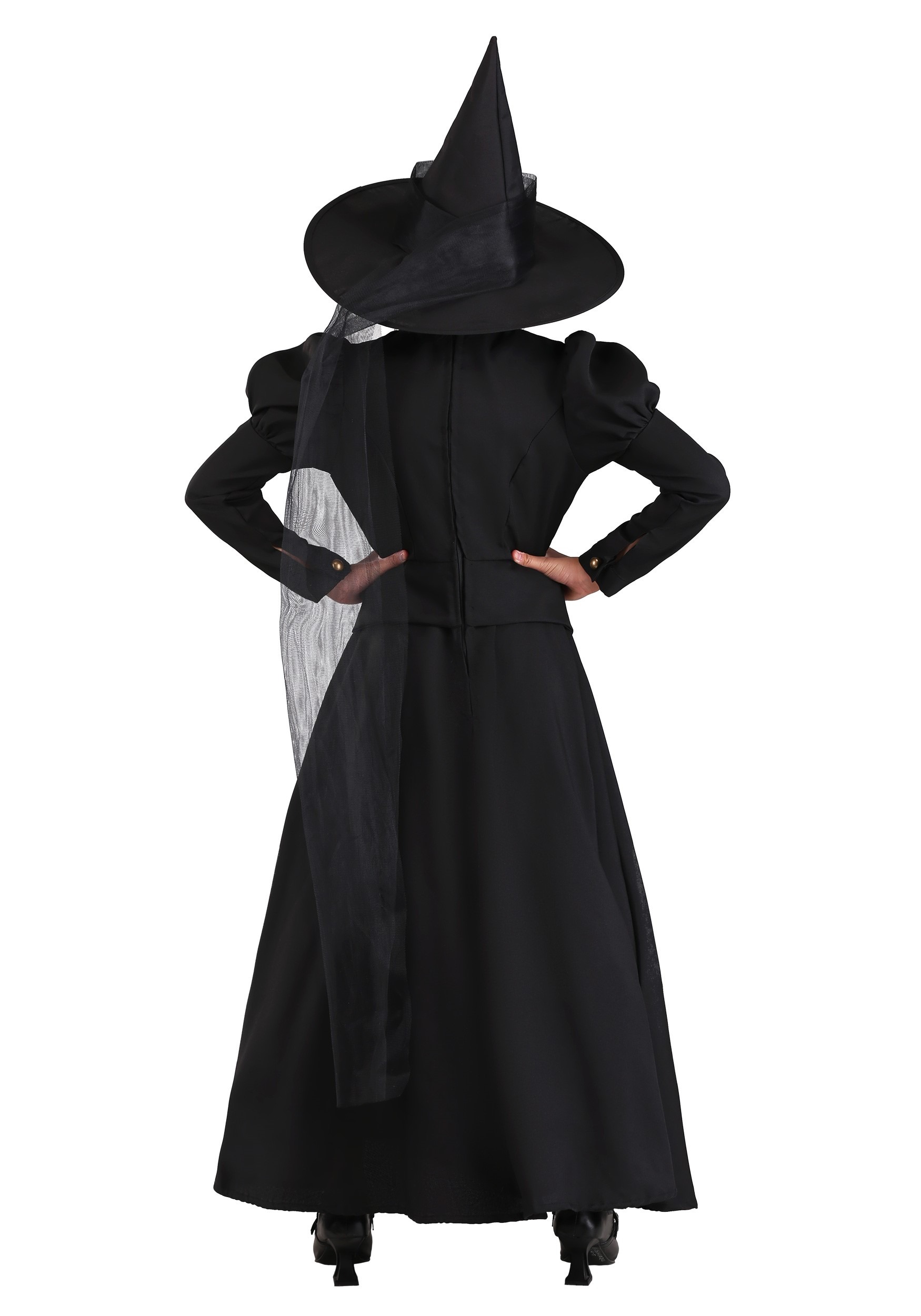 CHILD Small 4-6 Film-Stage Glamour Witch Deluxe HALLOWEEN Costume with Hat 
