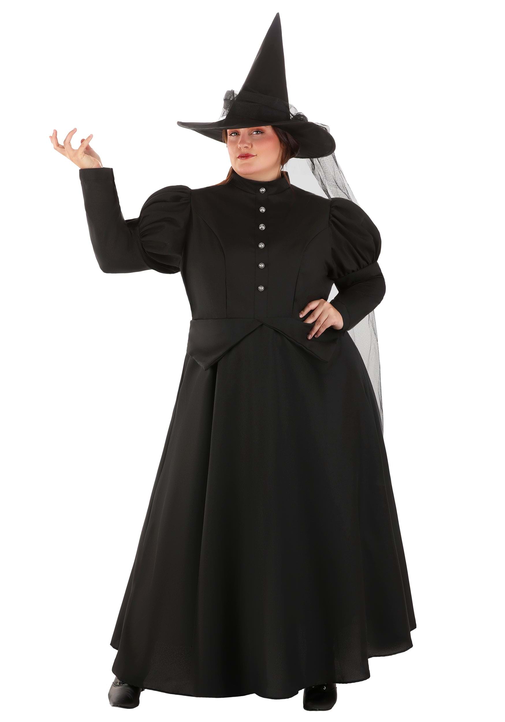 Photos - Fancy Dress Winsun Dress FUN Costumes Women's Plus Size Witch Costume Dress | Evil Witch Costume Bl 