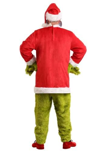 The Grinch Santa Deluxe Jumpsuit with Mask Costume for Men