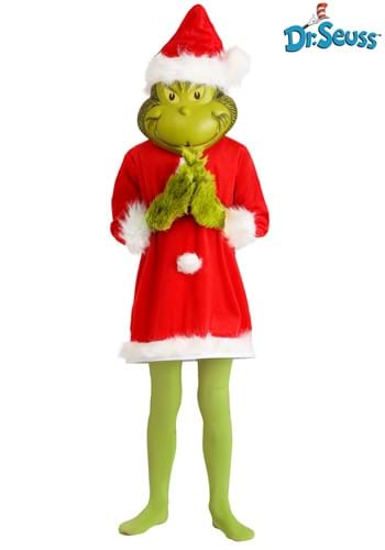 The Grinch Santa Deluxe Kids Costume with Mask update3