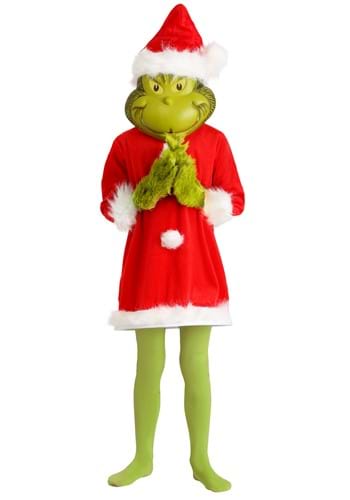 The Grinch Santa Deluxe Kids Costume with Mask