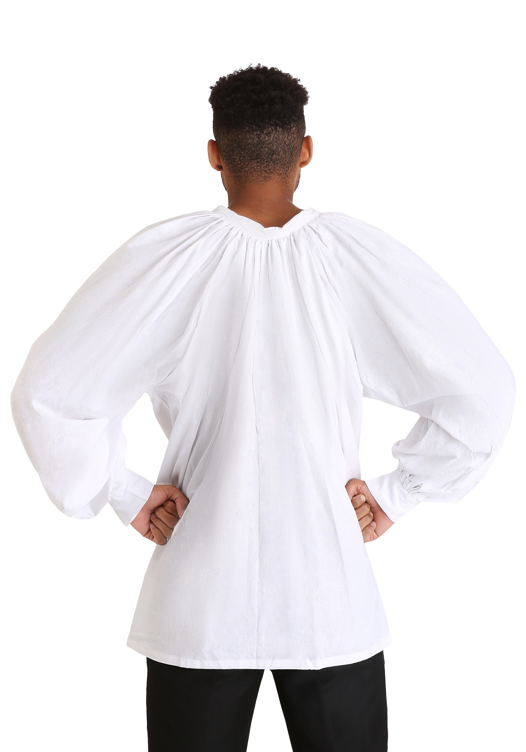 Men's White Renaissance Peasant Shirt