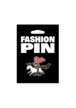 Mermaid on a Unicorn Fashion Pin