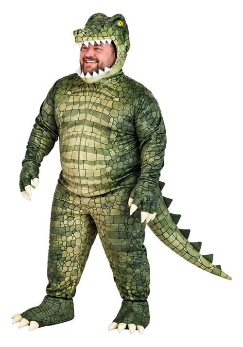 Plus Size Adult Dangerous Alligator Costume upd