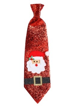 Sparkly Glitter-Covered Santa Tie