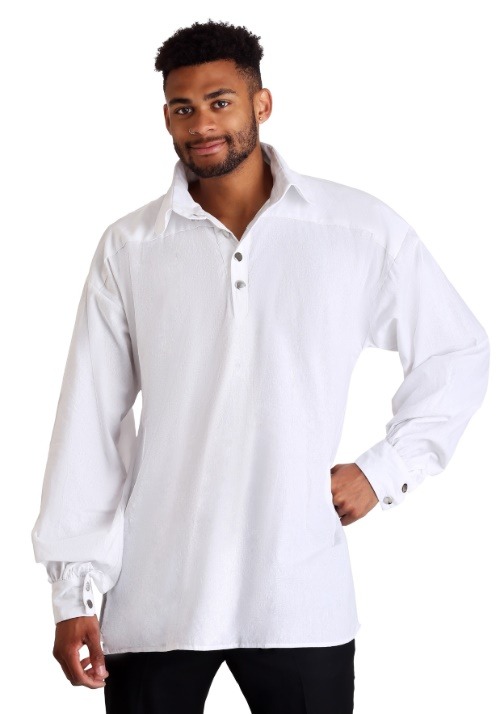 White Renaissance Shirt for Men