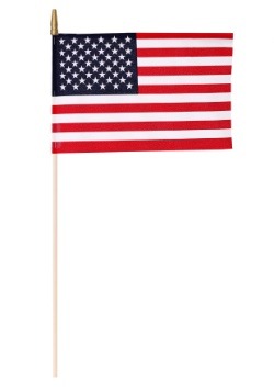 8" x 12" Stick US Flags