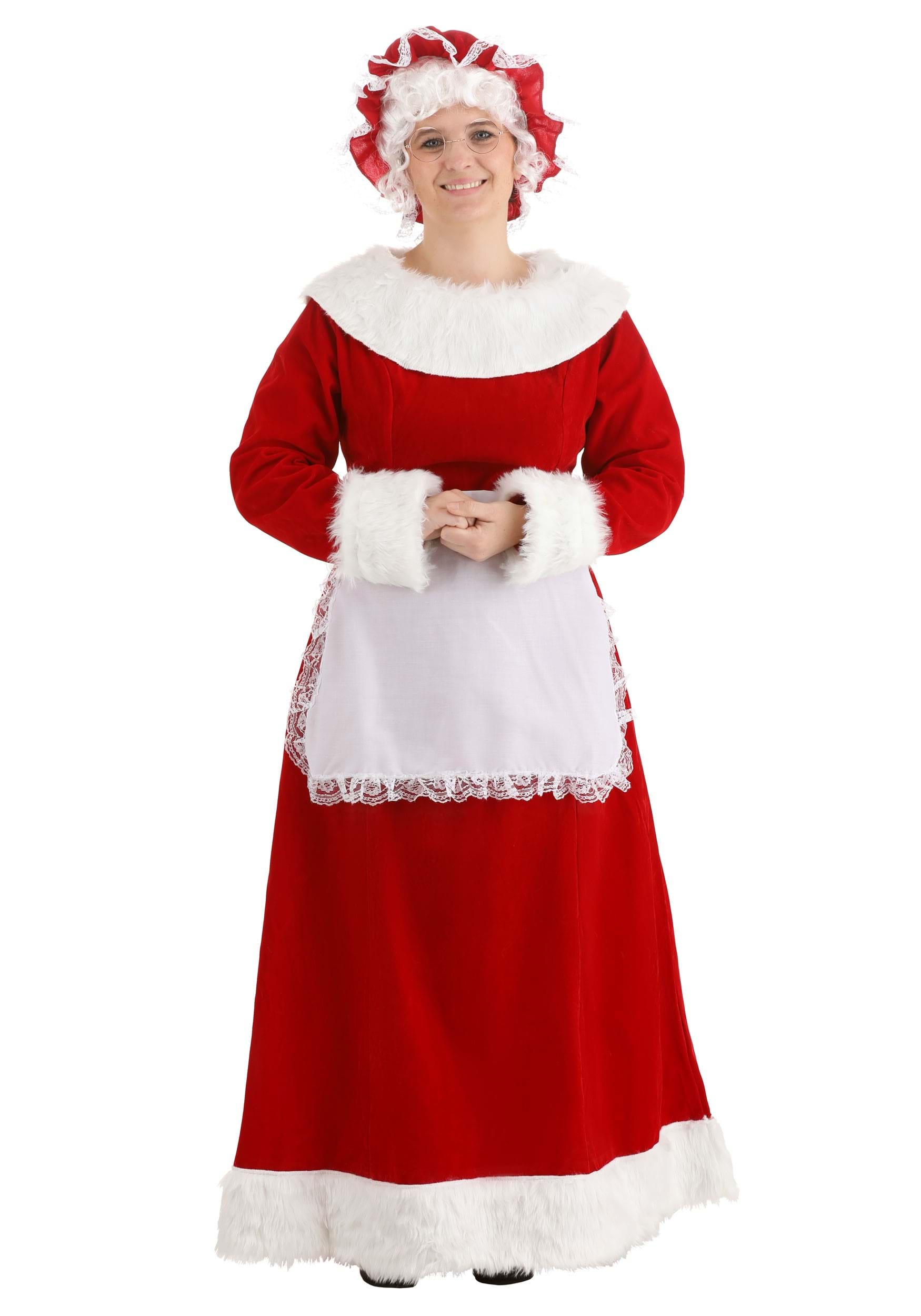 Details about   Women Christmas Deluxe Classic Mrs Santa Claus Cosplay Costume Suit Dress Newly 