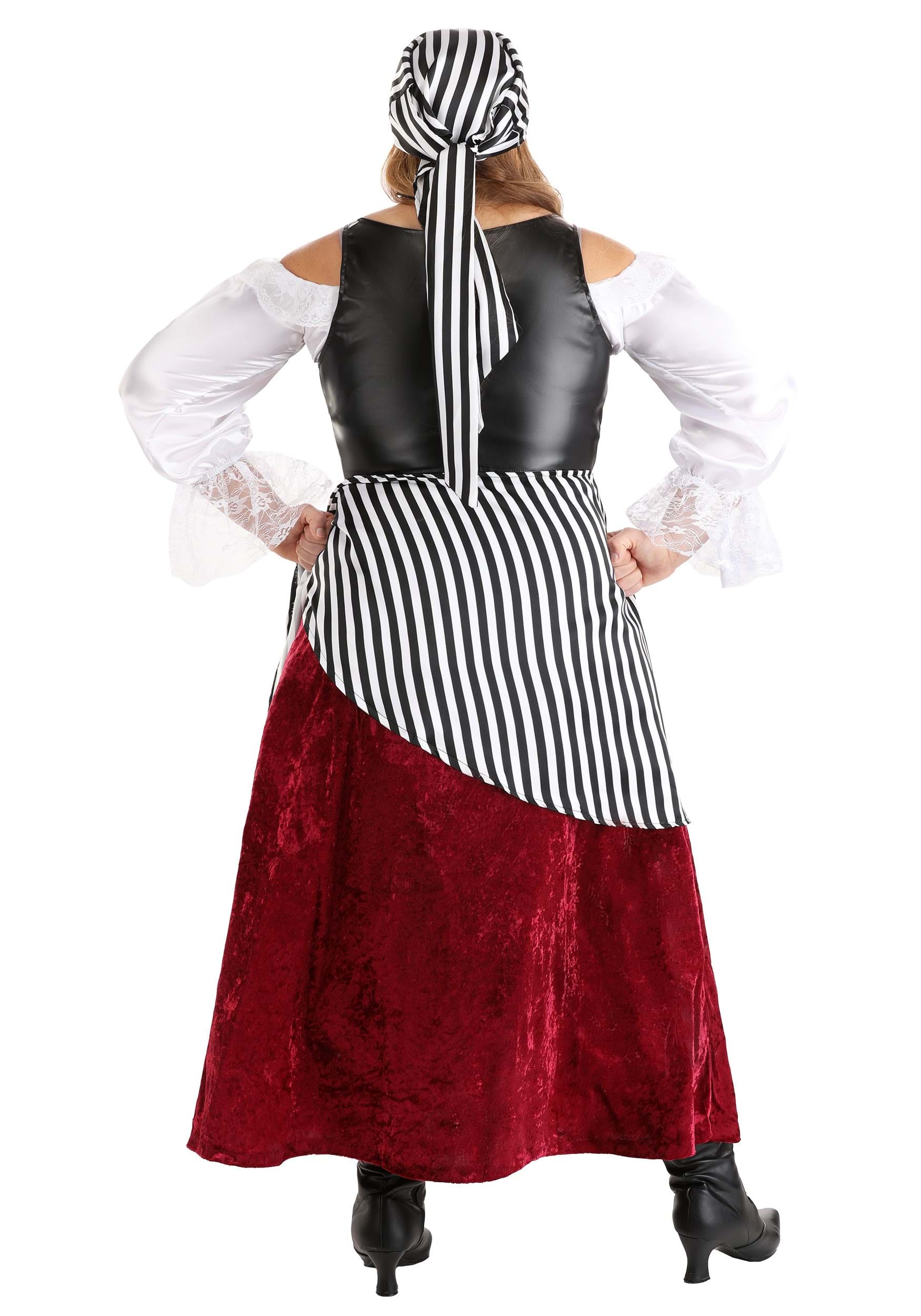  Pirate Costume Women, White Pirate Dress Corset Belt Head Scarf  Bandana Sword Skirt Shirt Hat Eye Patch Halloween Accessories,L : Clothing,  Shoes & Jewelry