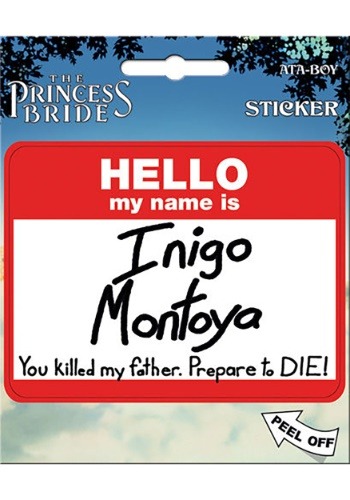 The Princess Bride Hello My Name is Inigo Sticker