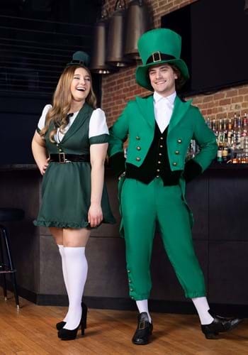 Green Leprechaun Adult Costume | Holiday Costumes
