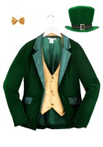 Men's Gold and Green Leprechaun Costume Alt 10