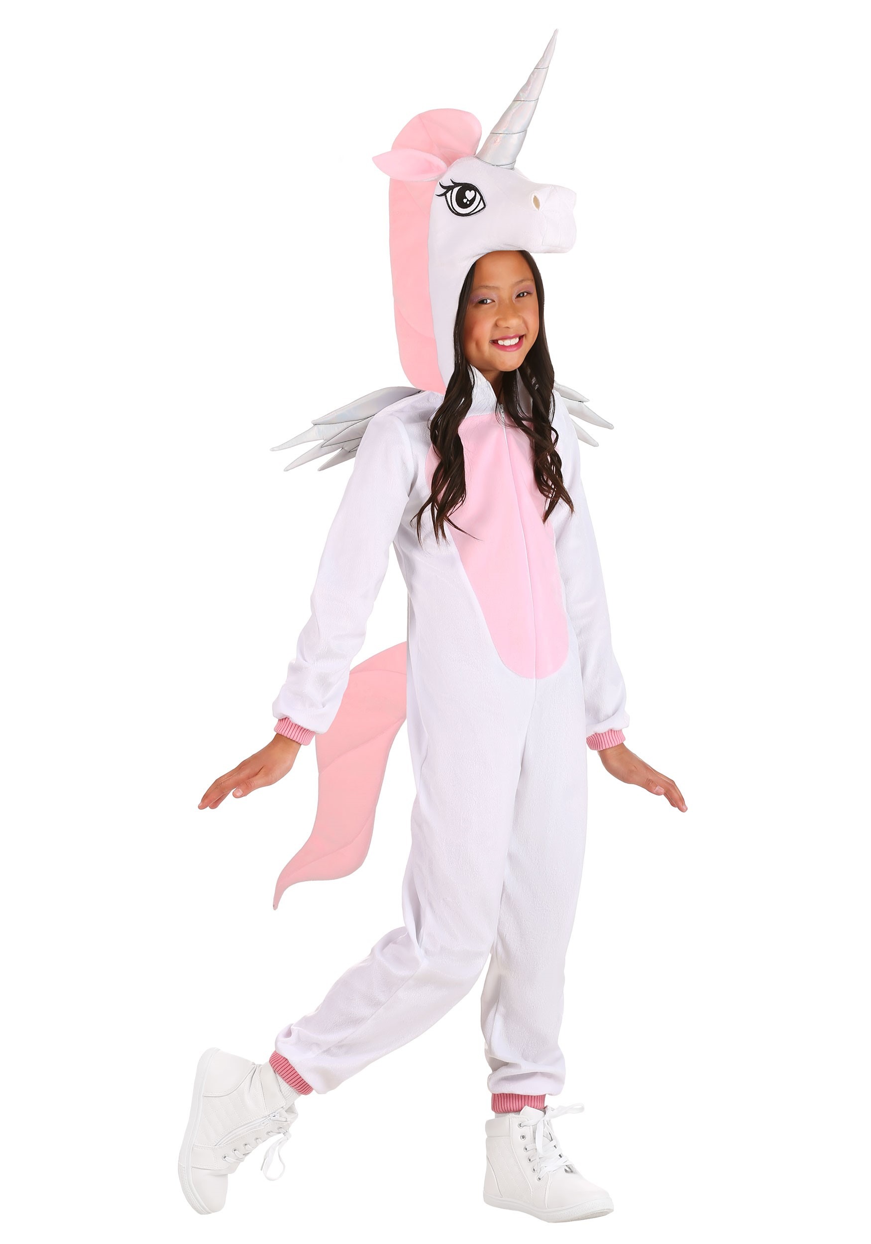 Photos - Fancy Dress Unicorn FUN Costumes  Jumpsuit Costume for Kids Pink/White 