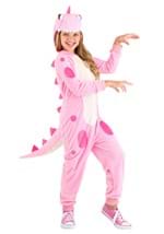 Girl's Pink Dinosaur Onesie Main