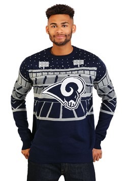 Light Up Bluetooth Los Angeles Rams Ugly Christmas Update Ma
